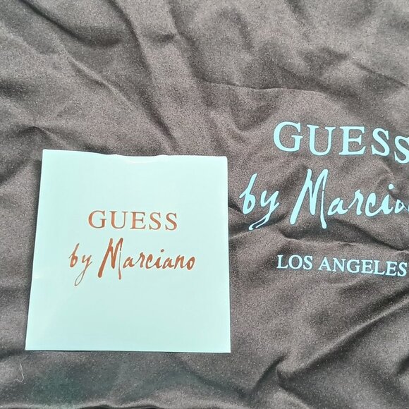 Guess by Marciano PManella Black Multi Suede Lace-Up Wedge Sandals 8 w/ Box VGUC - Picture 14 of 16